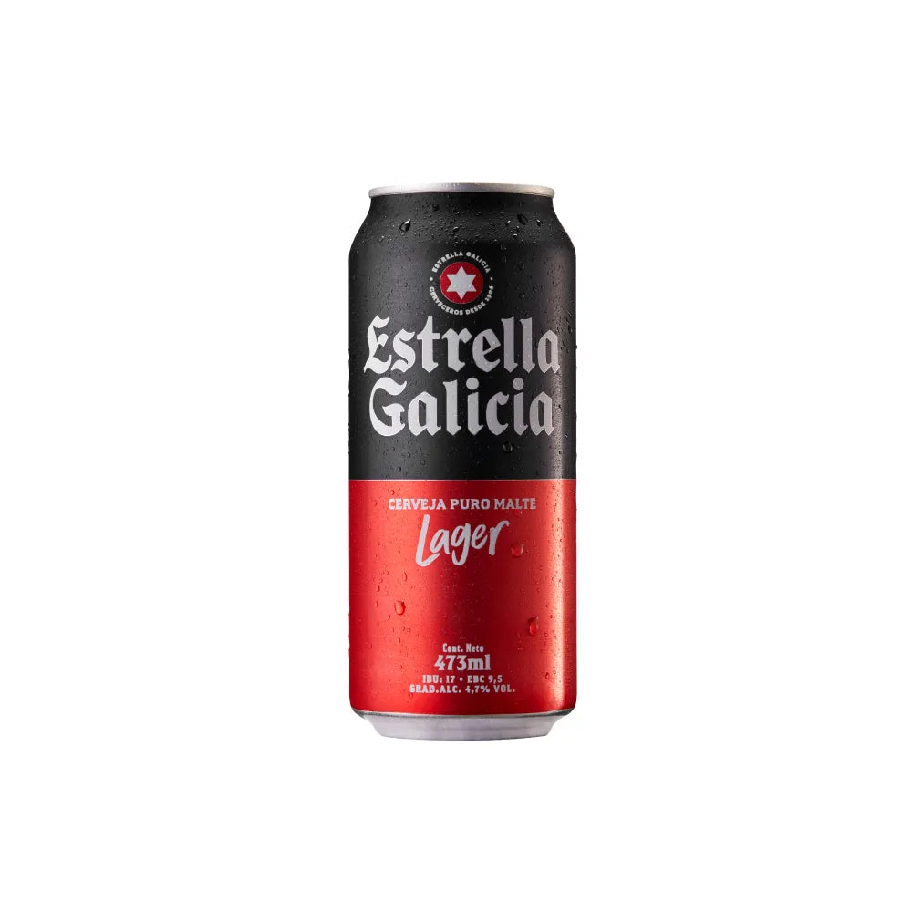 CERVEJA ESTRELLA GALICIA LT 473 ML