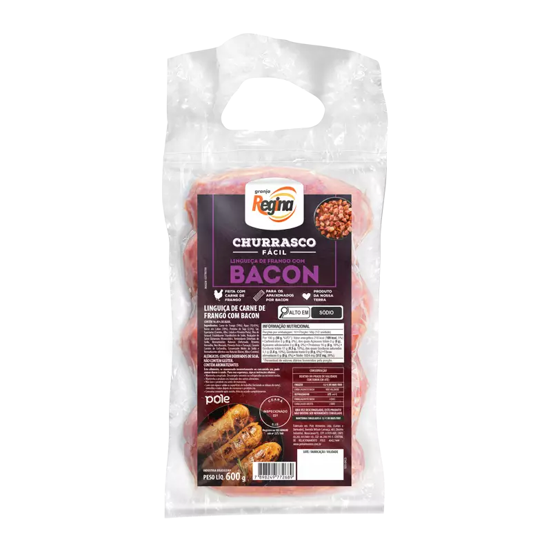 LINGUICA SUINA TREM BOM FRANGO C/ BACON 400G