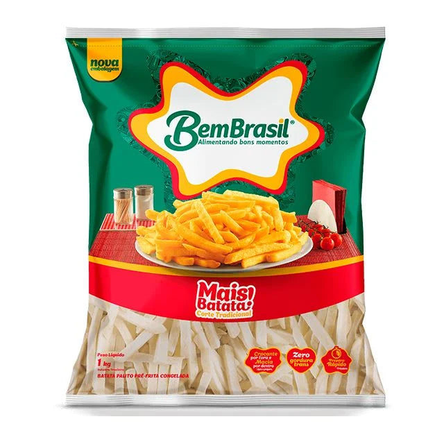 BATATA MAIS BATATA PRE FRITA 1KG