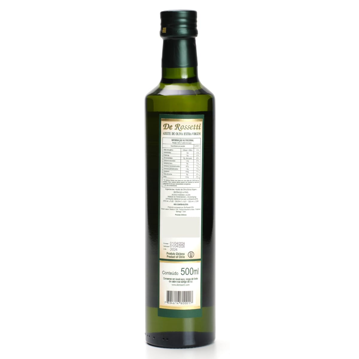 AZEITE DE OLIVA EXTRA VIRGEM DE ROSSETTI 500ML