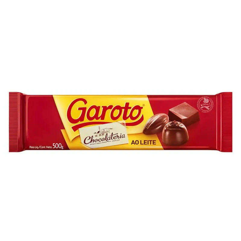 CHOCOLATE AO LEITE GAROTO 500G