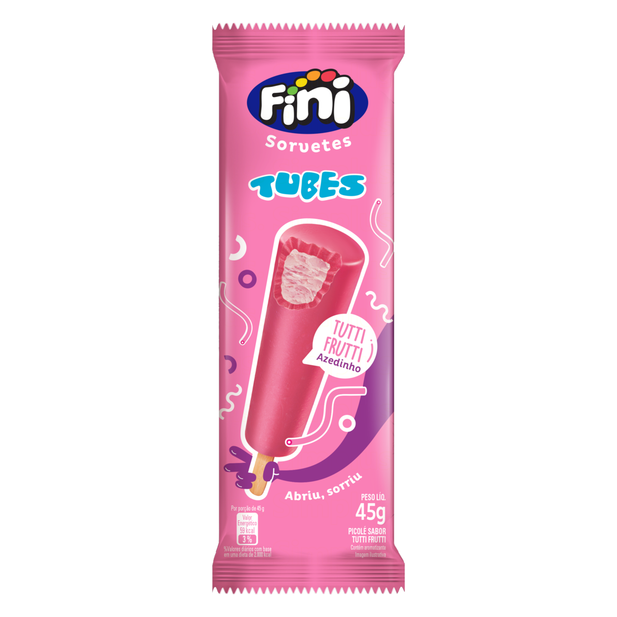 PICOLE NESTLE FINI TUBES TUTTI FRUTI 45GR