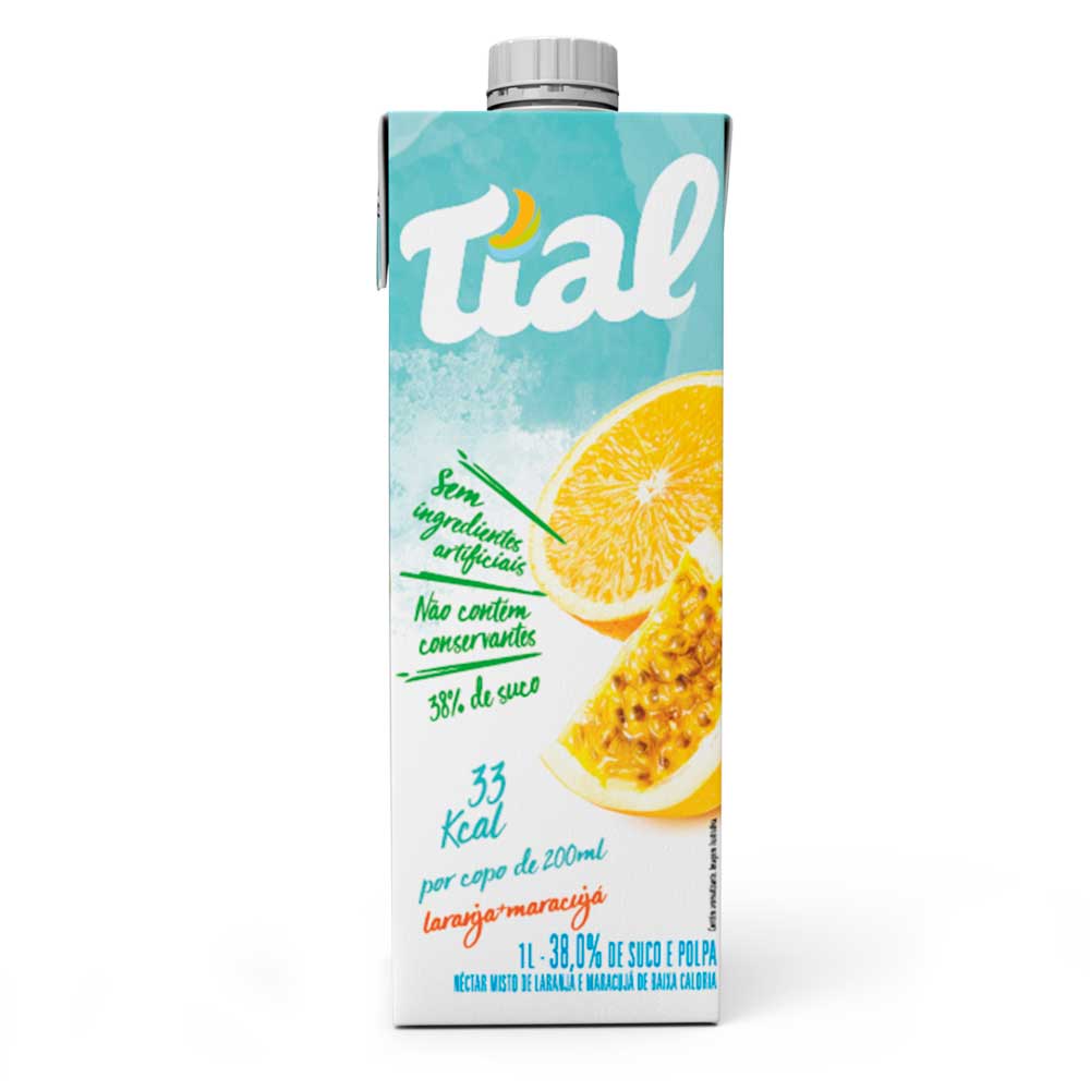 SUCO TIAL LARANJA E MARACUJA 1LT