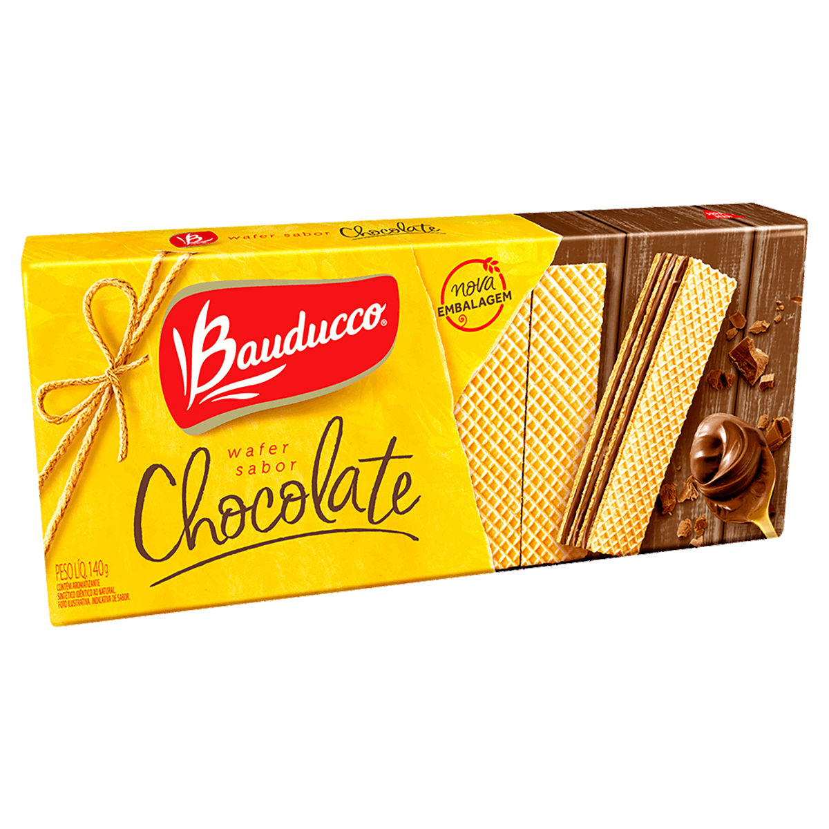 BISCOITO BAUDUCCO WAFER CHOCOLATE 140G