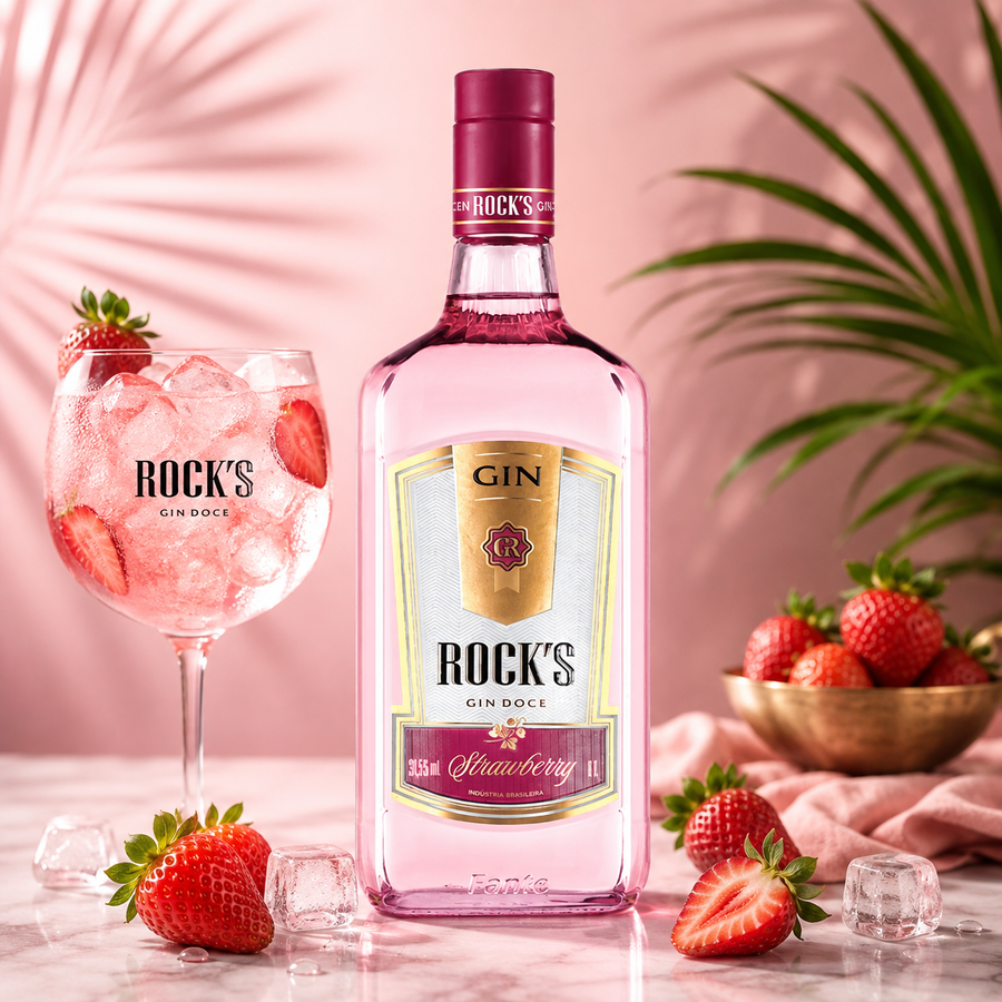 Gin Rocks Strawberry 1L