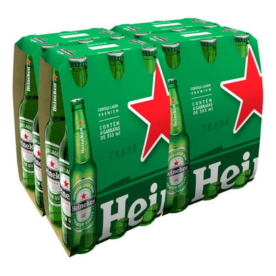 VASILHAME HEINEKEN 600ML CX VERDE C/ 24 GF CHEIA
