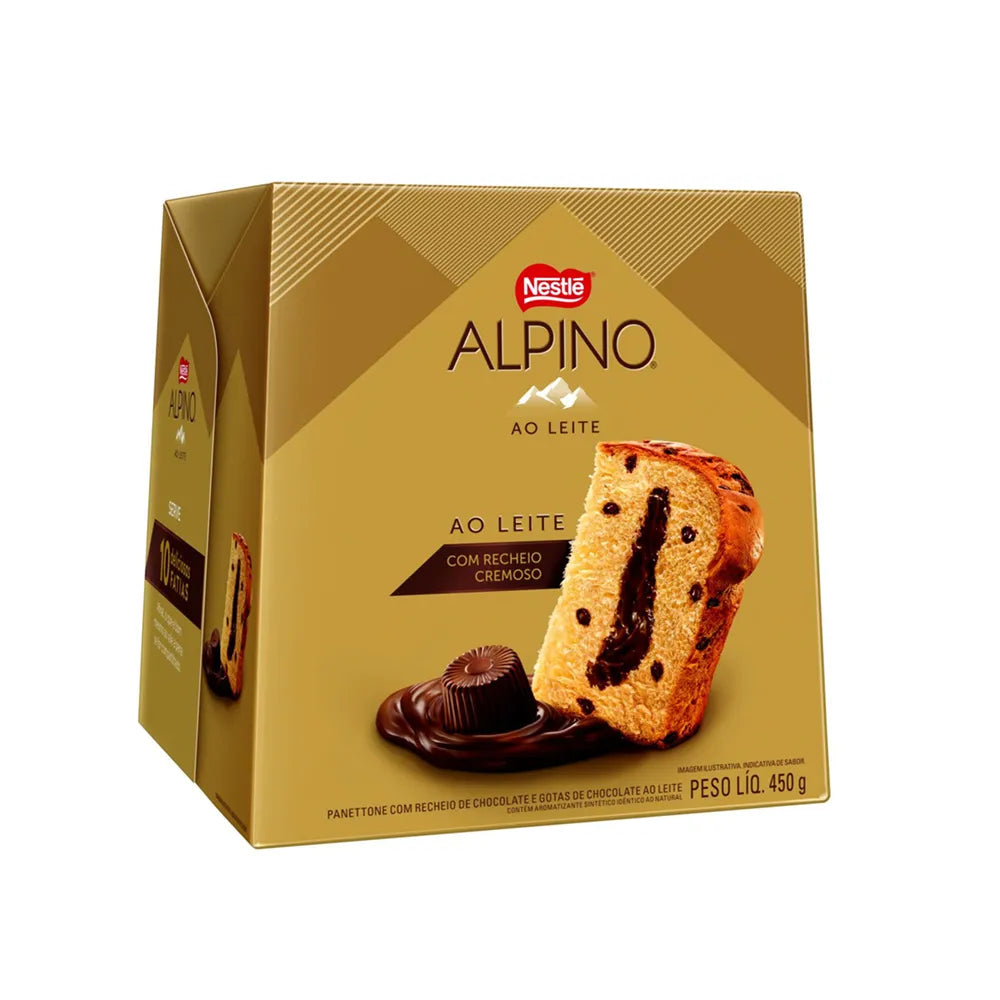 PANETONE ALPINO AO LEITE 450G