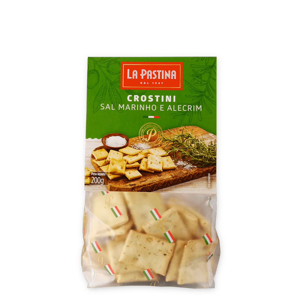 CROSTINI IT LA PASTINA SAL MARINHO E ALECRIM 200G