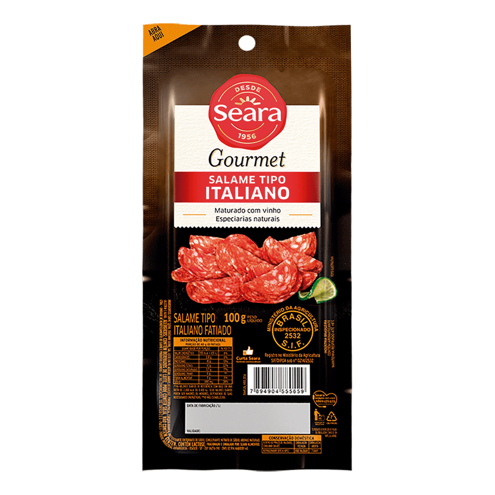 SALAME SEARA ITALIANO FAT 100 G
