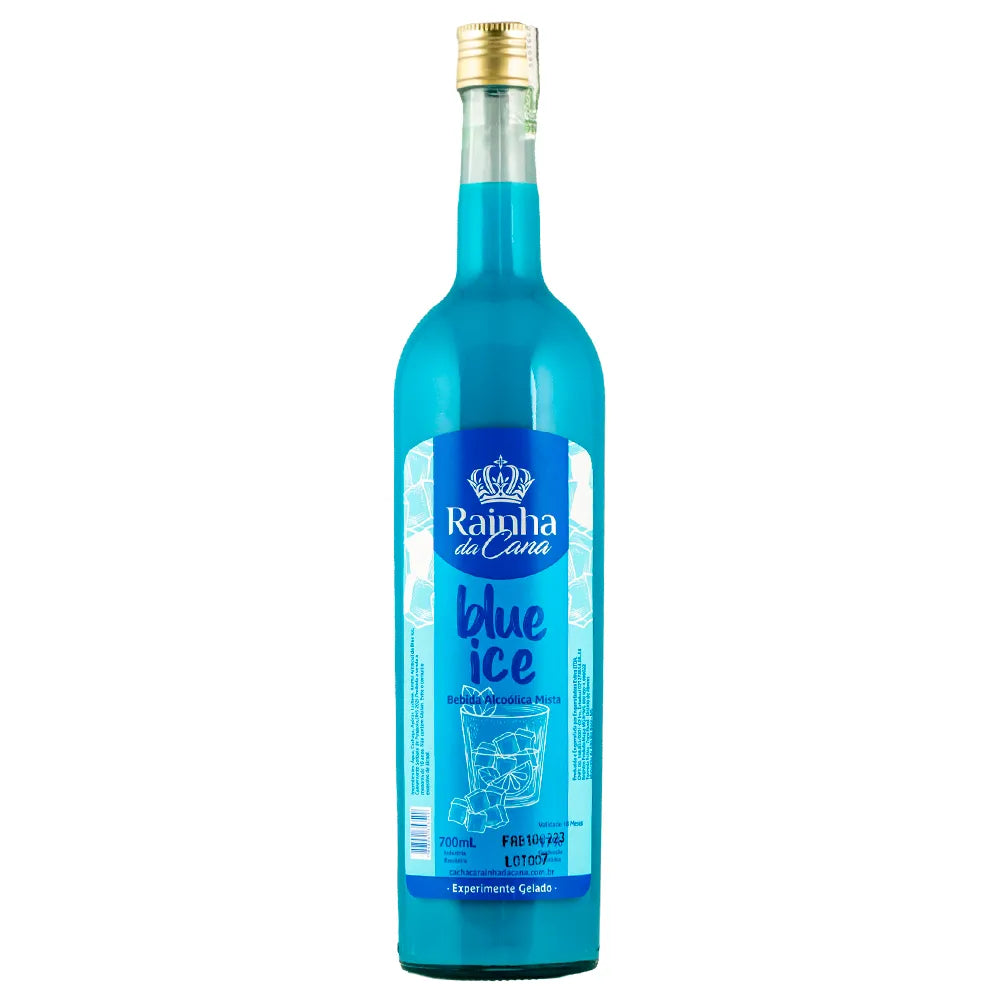 CACHACA RAINHA DA CANA BLUE ICE 700 ML