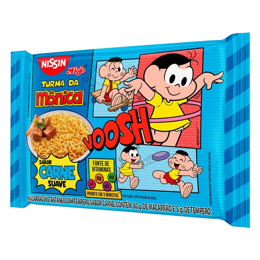 MIOJO NISSIN TURMA DA MONICA CARNE 80G