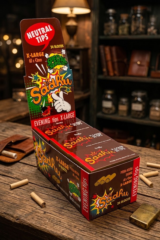 Piteira Sadhu Brown X - Large Cx c/ 24 livrinhos
