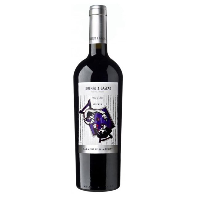 VINHO LORENZO GASPAR CARMENERE E MERLOT 750ML
