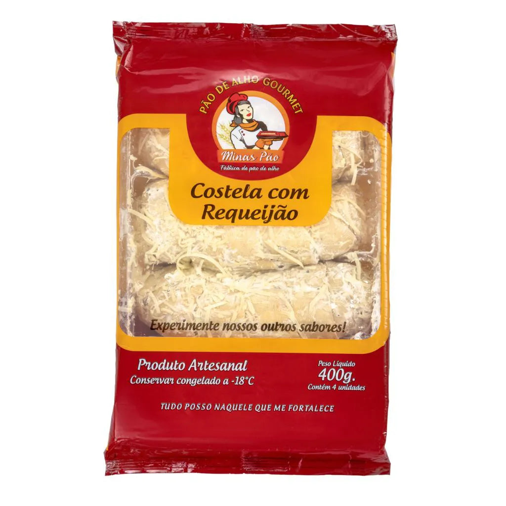PAO DE ALHO MINAS PAO COSTELA C/REQUEIJAO 50GR