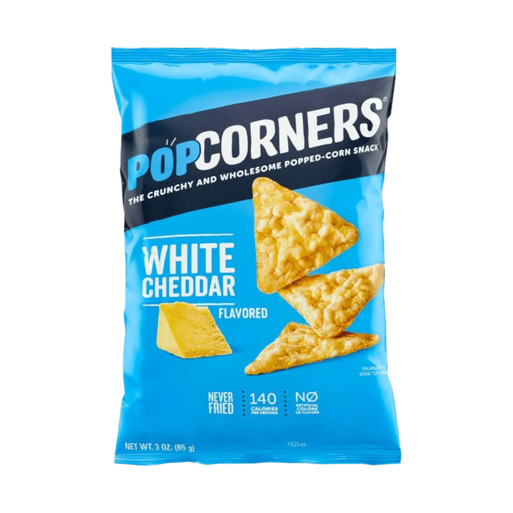 POP CORNERS WHITE CHEDDAR 57G