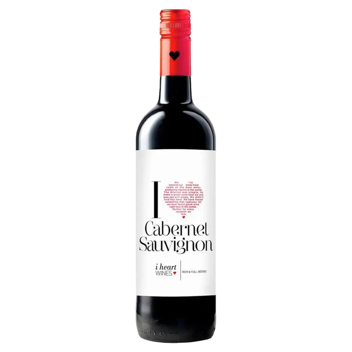 VINHO FINO I HEART WINES CABERNET SAUVIG MEIO SEC 750ML