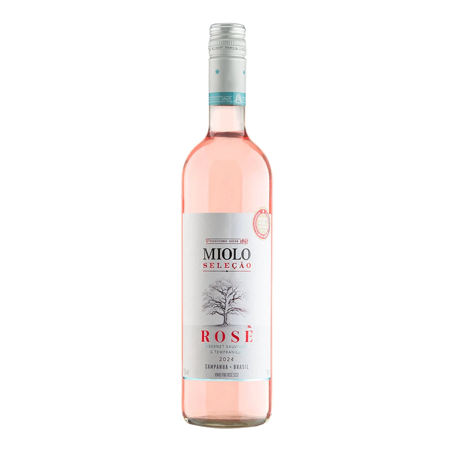 VINHO MIOLO SELECAO ROSE CAB SAUV E TEMP 750 ML