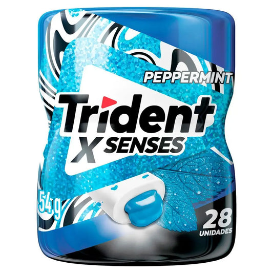 CHICLETE TRIDENT X SENSES PEPPERMINT 54G
