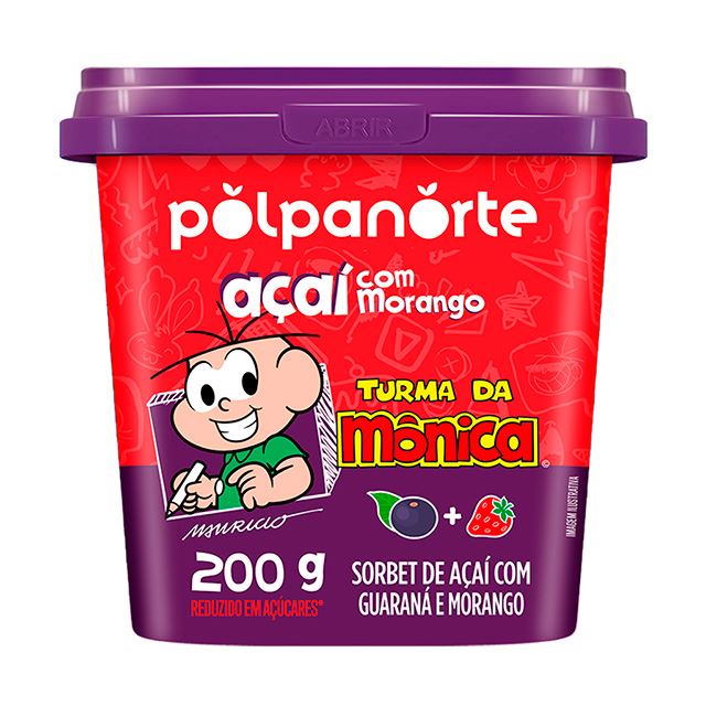 ACAI POLPANORTE C/ MORANGO  200G