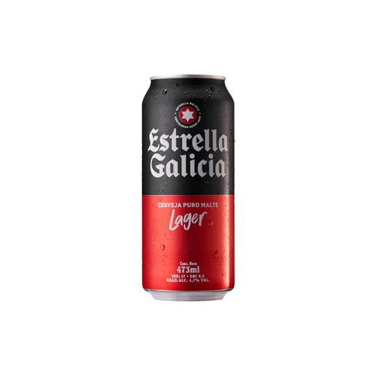 CERVEJA ESTRELLA GALICIA LT 473 ML