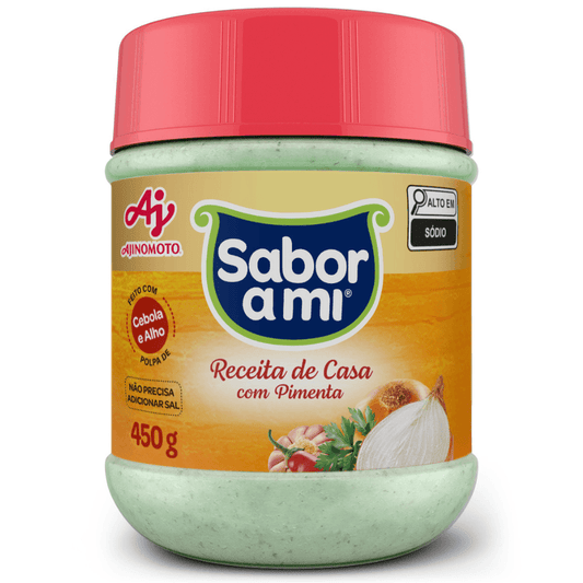 TEMPERO SABOR AMI RECEITA DE CASA C/PIMENTA 450GR