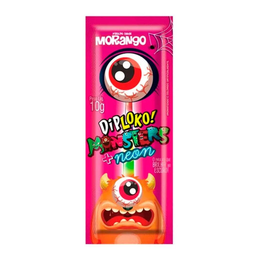 PIRULITO DIPLOKO MOSNTERS SORTIDOS NEON 10G