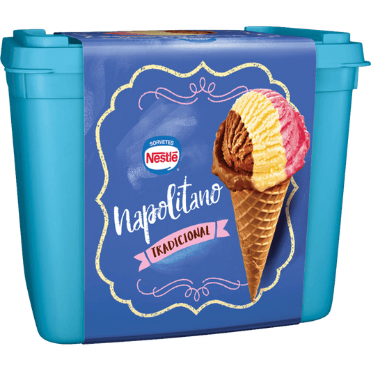 SORVETE NESTLE NAPOLITANO TRAD 1,5L