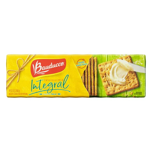 BISCOITO BAUDUCCO CREAM CRACKER INTEGRAL  200G