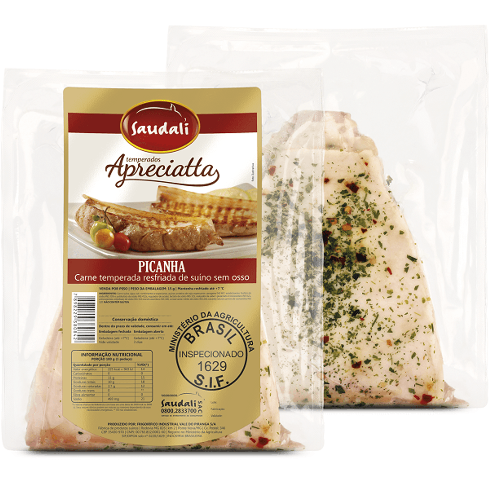 PICANHA SUINA TEMPERADA SAUDALI
