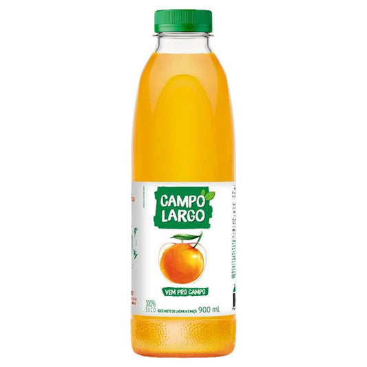 SUCO CAMPO LARGO LARANJA E MACA  INTEGRAL 900ML