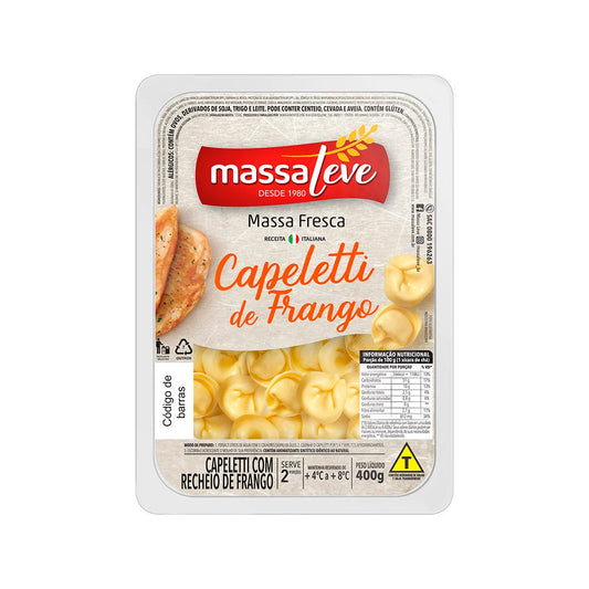 MASSA LEVE CAPELETTI DE FRANGO 500GR