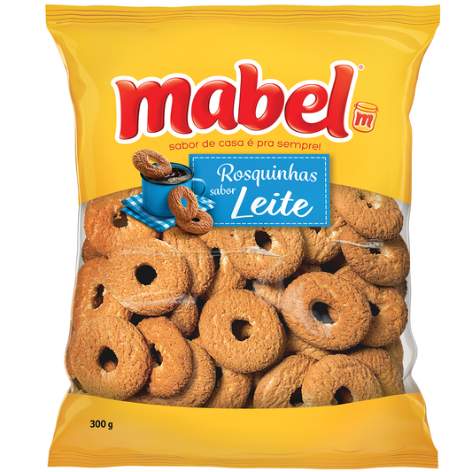 ROSQUINHA SABOR LEITE MABEL 300G