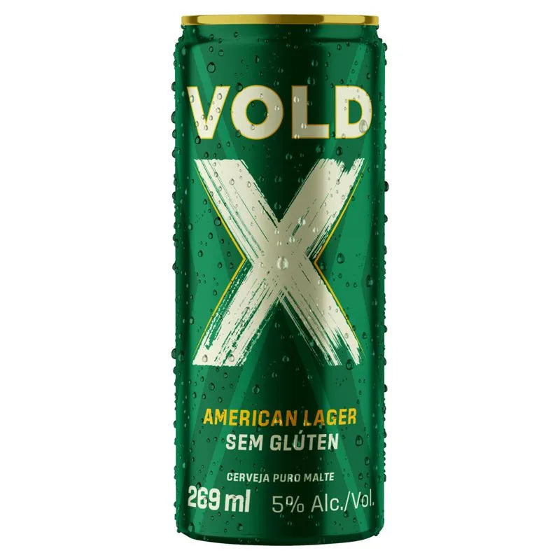 CERVEJA VOLD X AMERICAN LAGER SEM GLUTEN  LT 269 ML