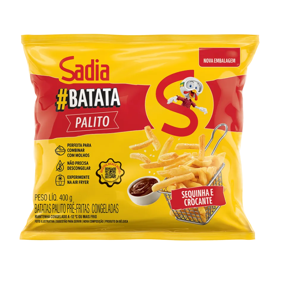 BATATA PALITO PRE FRITA SADIA 400G