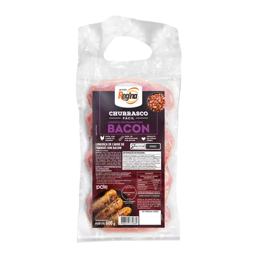 LINGUICA SUINA TREM BOM FRANGO C/ BACON 400G