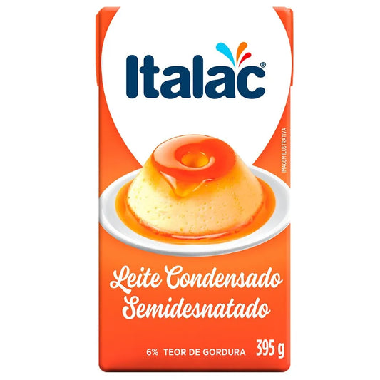 LEITE CONDENSADO SEMIDESNATADO ITALAC 395G