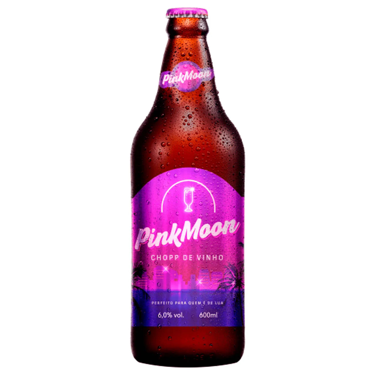 CHOPP DE VINHO PINK MOON VIDRO 600ML