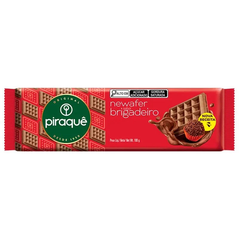 BISCOITO PIRAQUE NEWAFER BRIGADEIRO 100G