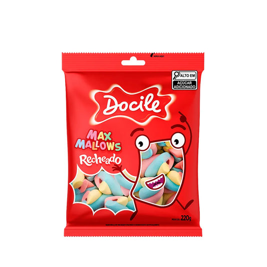 MARSHMALLOWS DOCILE MAX MALLOWS RECHEADO 220GRS