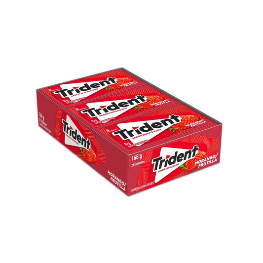 CHICLETE TRIDENT MORANGO