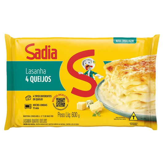 LASANHA SADIA 4 QUEIJOS 600GR