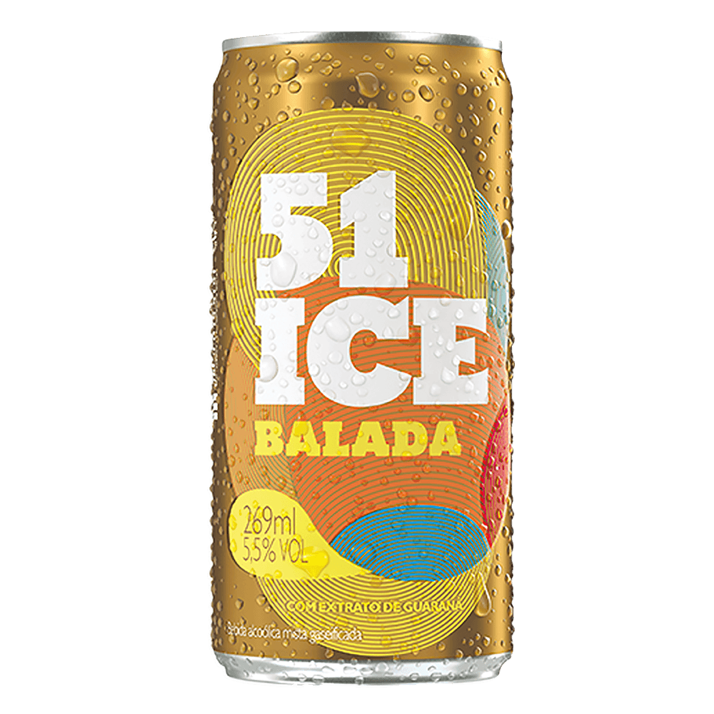VODKA 51 ICE BALADA LATA 269 ML