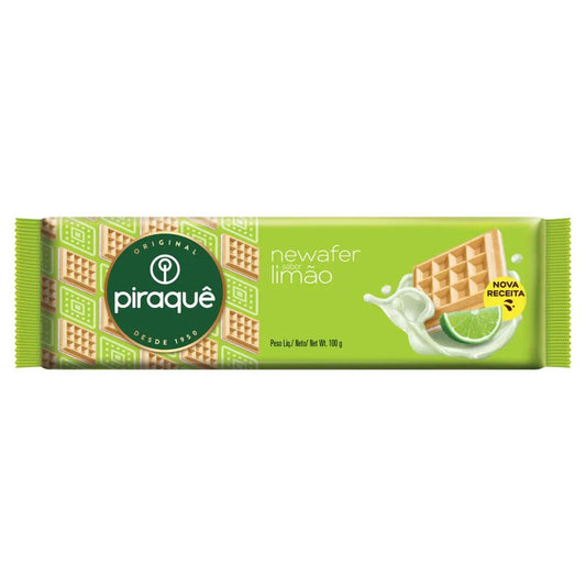 BISCOITO PIRAQUE NEWAFER LIMAO 100G