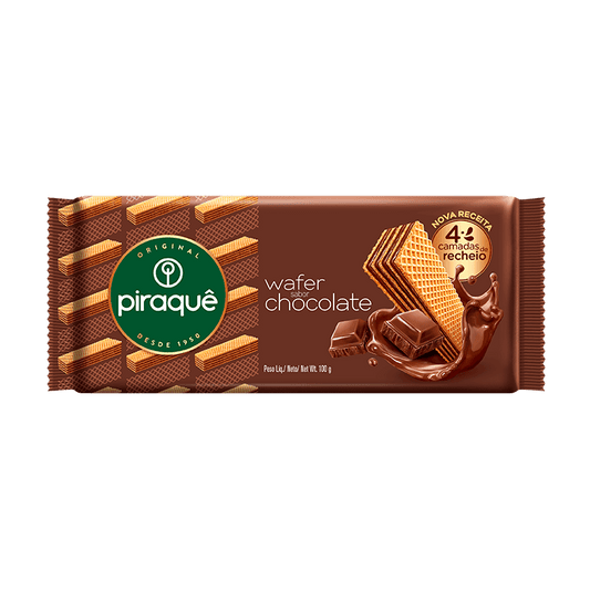 BISCOITO PIRAQUE WAFER CHOCOLATE