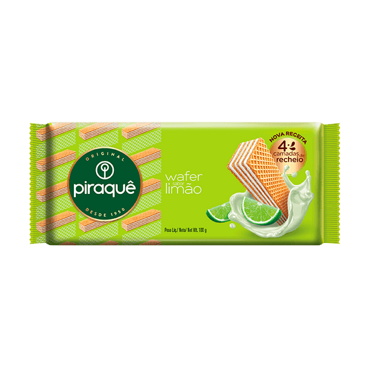 BISCOITO PIRAQUE WAFER LIMAO