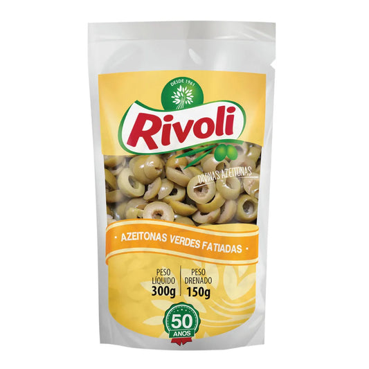 AZEITONA VERDES FATIADAS RIVOLI 300G