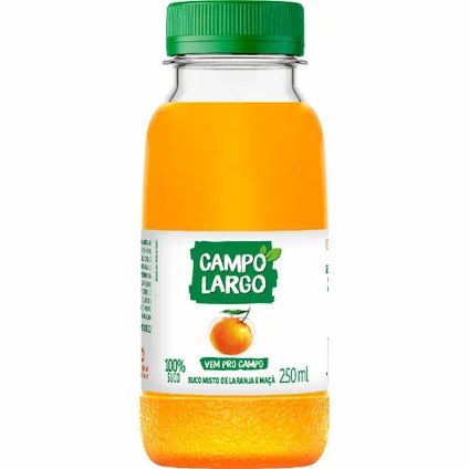SUCO CAMPO LARGO LARANJA E MACA  INTEGRAL 250ML