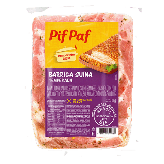 BARRIGA TEMPERADA  SUINA PIF PAF KG
