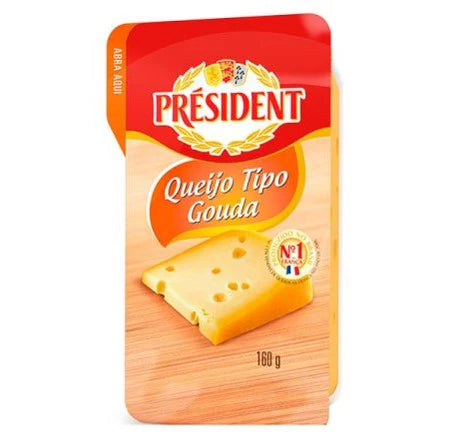 QUEIJO TIPO GOUDA PRESIDENT 160GR