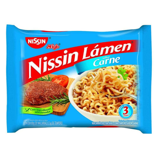 MIOJO NISSIN LAMEN SABOR CARNE 80G